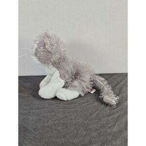 GANZ Webkinz  Gray & White Cat 7" Plush HM015 - NO Code